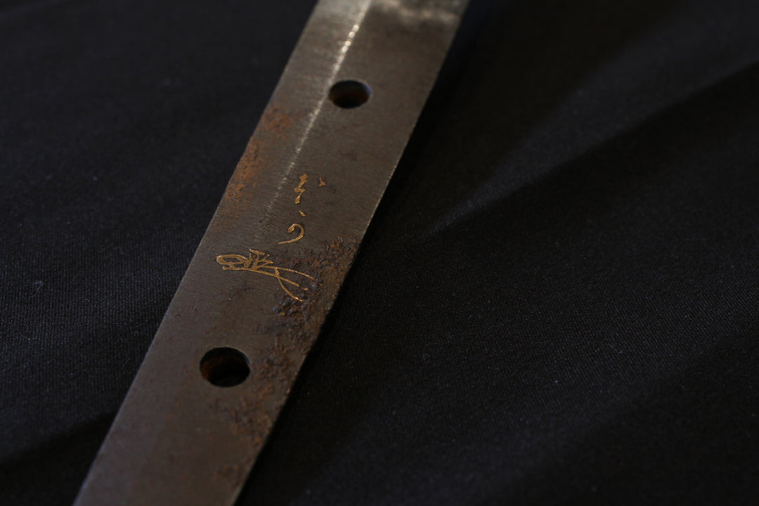 Wakizashi : Mumei Kinpun-Mei ：Ten□hi Kanenaga / Kinpun-Mei：Hon-A with Kao