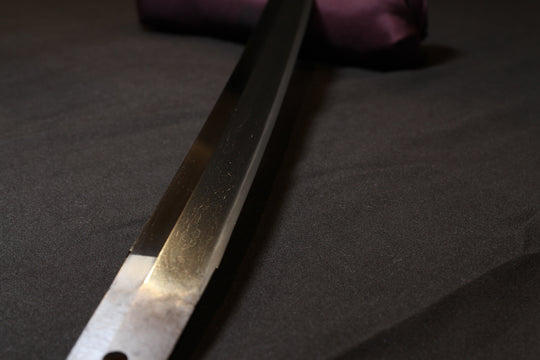 Wakizashi : Mumei Kinpun-Mei ：Ten□hi Kanenaga / Kinpun-Mei：Hon-A with Kao
