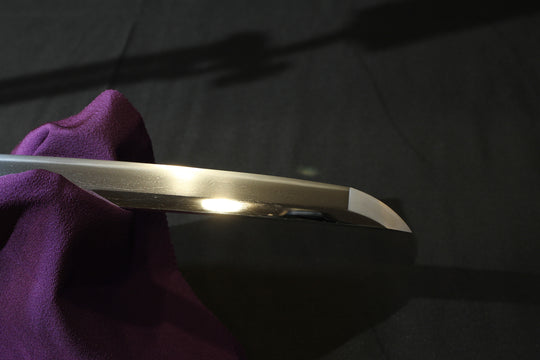 Wakizashi : Mumei Kinpun-Mei ：Ten□hi Kanenaga / Kinpun-Mei：Hon-A with Kao