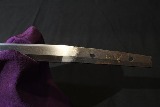 Wakizashi : Mumei Kinpun-Mei ：Ten□hi Kanenaga / Kinpun-Mei：Hon-A with Kao
