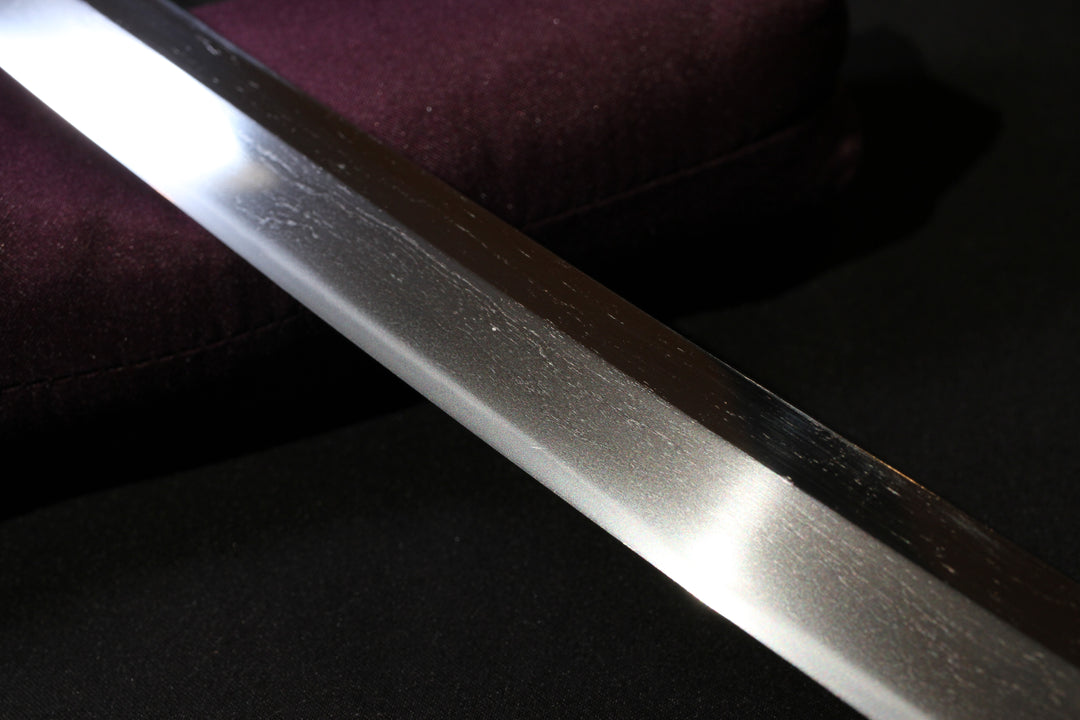 Wakizashi : Mumei Kinpun-Mei ：Ten□hi Kanenaga / Kinpun-Mei：Hon-A with Kao