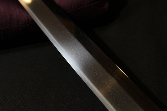 Wakizashi : Mumei Kinpun-Mei ：Ten□hi Kanenaga / Kinpun-Mei：Hon-A with Kao